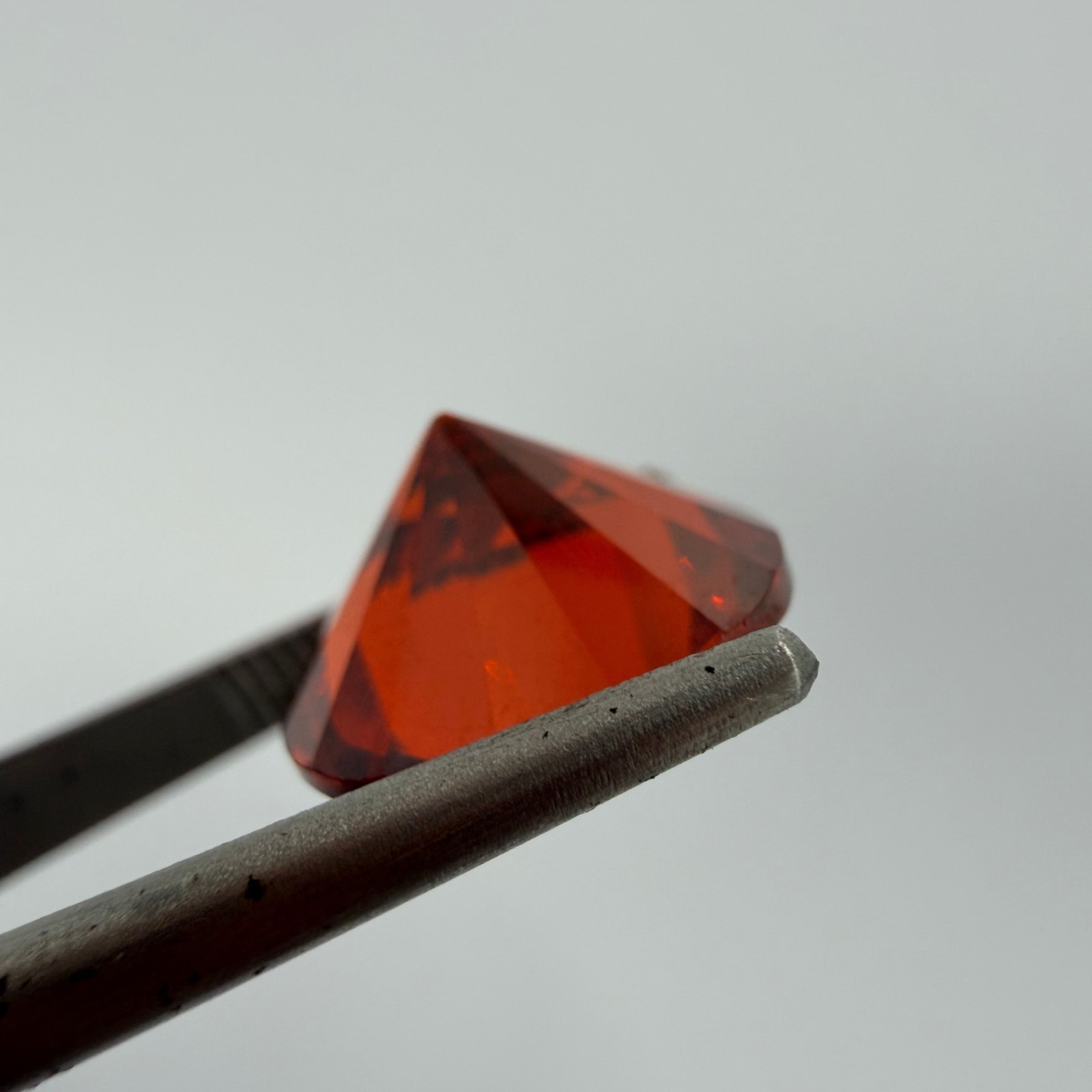 10.40ct 12mm Round Loose CZ Stone High Quality Cubic Zirconia Red Color