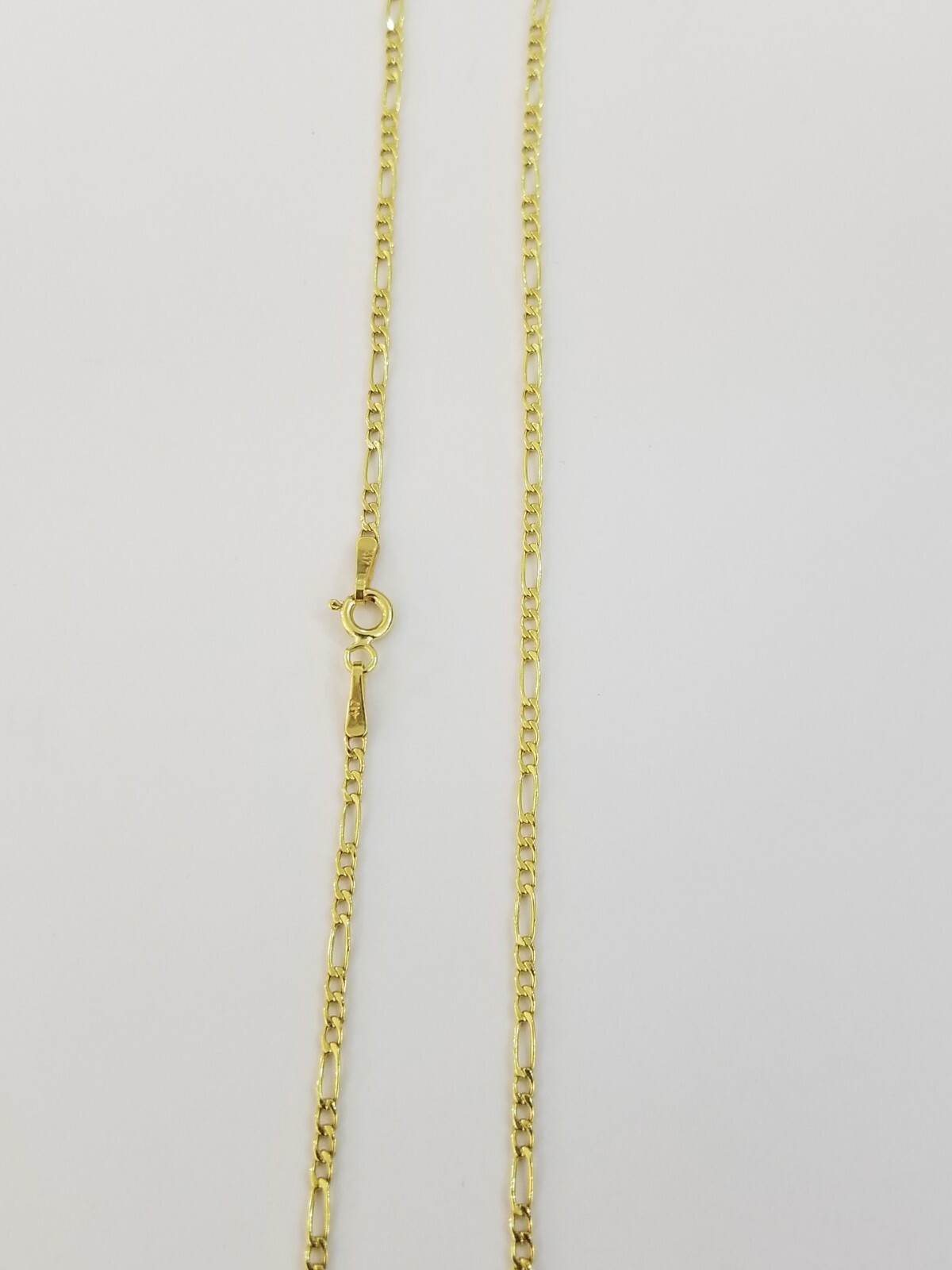 10K Yellow Gold Figaro Link Chain Necklace 2mm 16″ 18″ 20″ 22″ 24″ 26″ Real 10kt