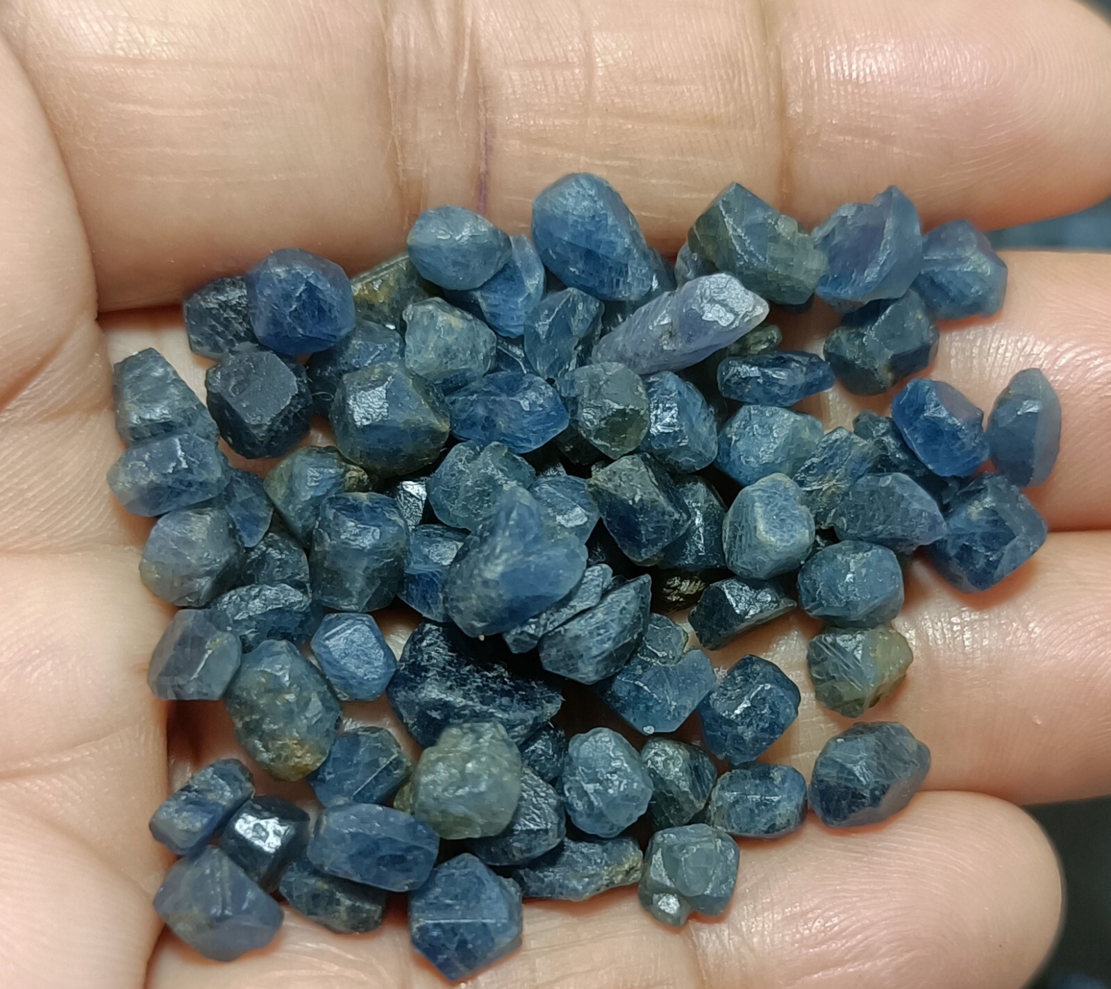 AAA+ Quality 100% Natural African Blue Sapphire Unheated 50 Ct Loose Rough Lot
