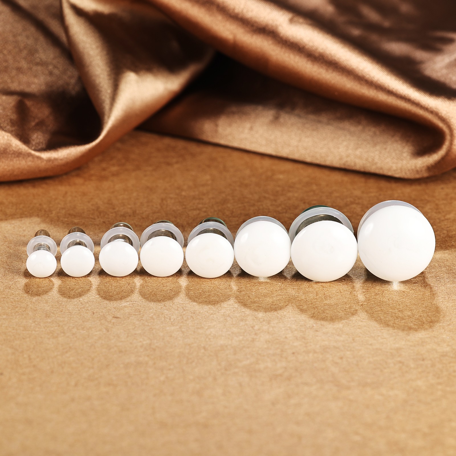 1 Pair 3-25MM Ear Plug Tunnels Glass Ear Gauges Lobe Stretching Piercing Jewelry