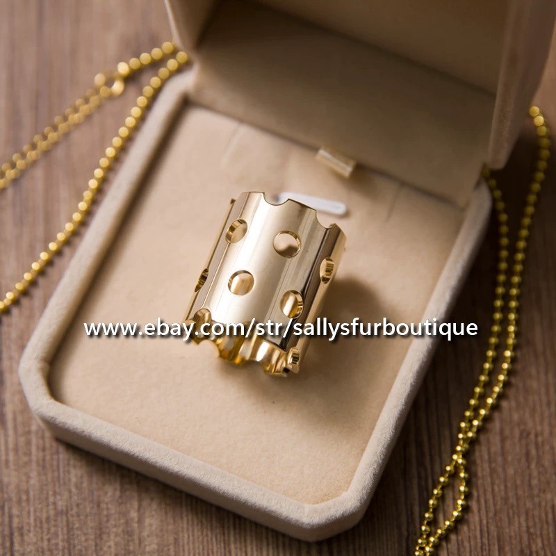 Quality 100% Copper Scarf Ring Hollow Tube Buckle Brooch For Silk Scarves