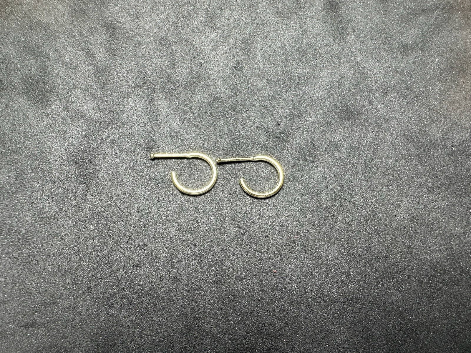0.27g Vintage Sterling Silver 925 Small Open Hoop Earrings Minimalist Classic M