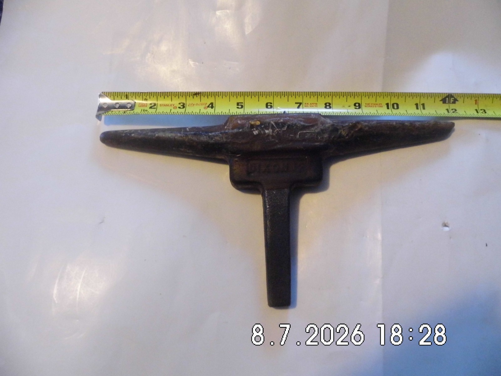 DIXON Silversmith’s NO. 12 Forming T Stake Anvil Vintage