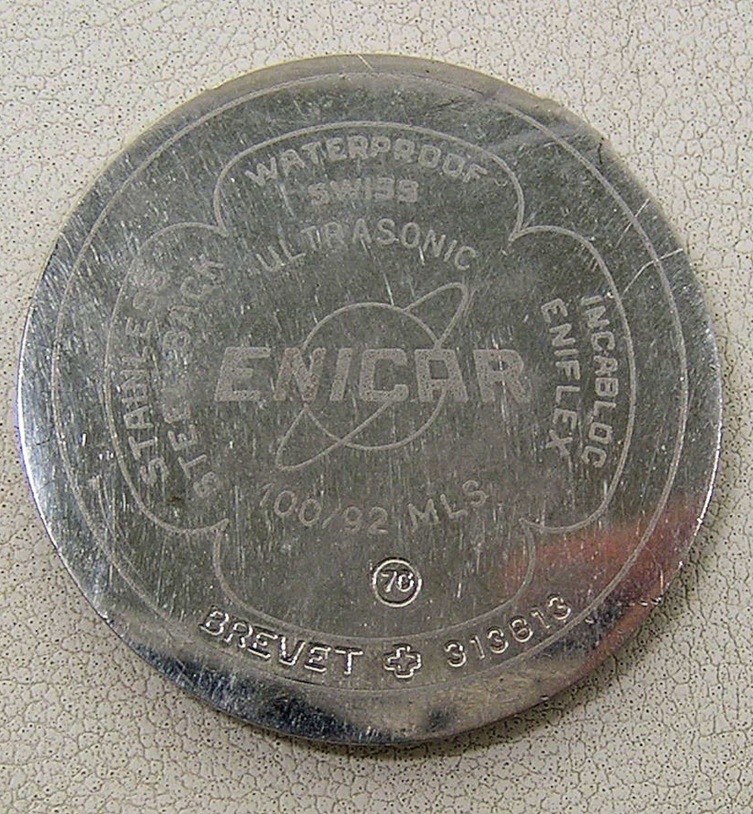 Stunning 1950/60’s Enicar Seapearl Ultrasonic Silver Men’s Watch 17J AR 1010