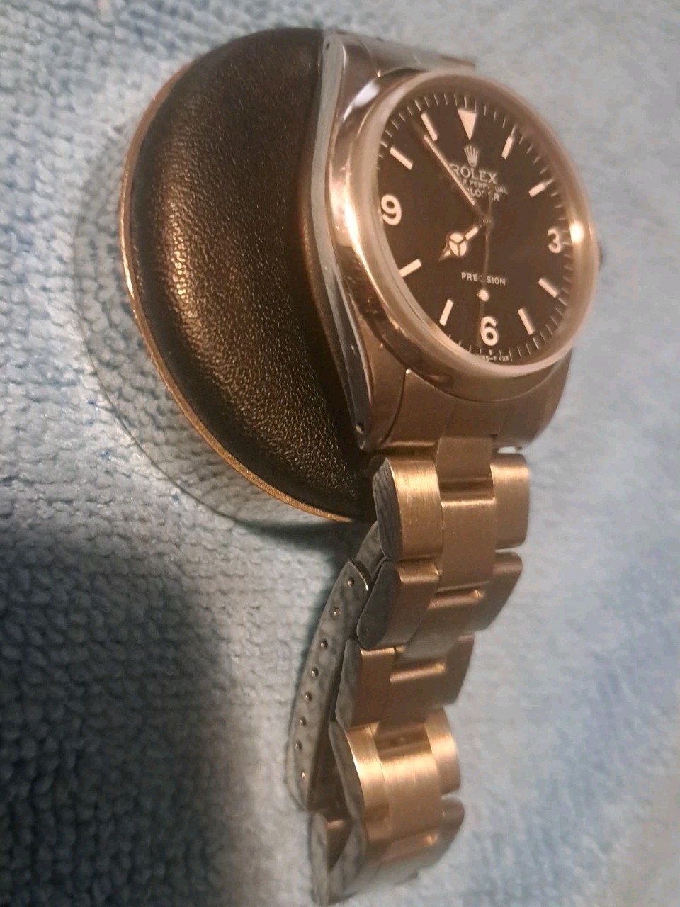 Rolex 5500 Refinished Explorer Dial Vintage Oyster Perpetual Cal 1560 Butterfly