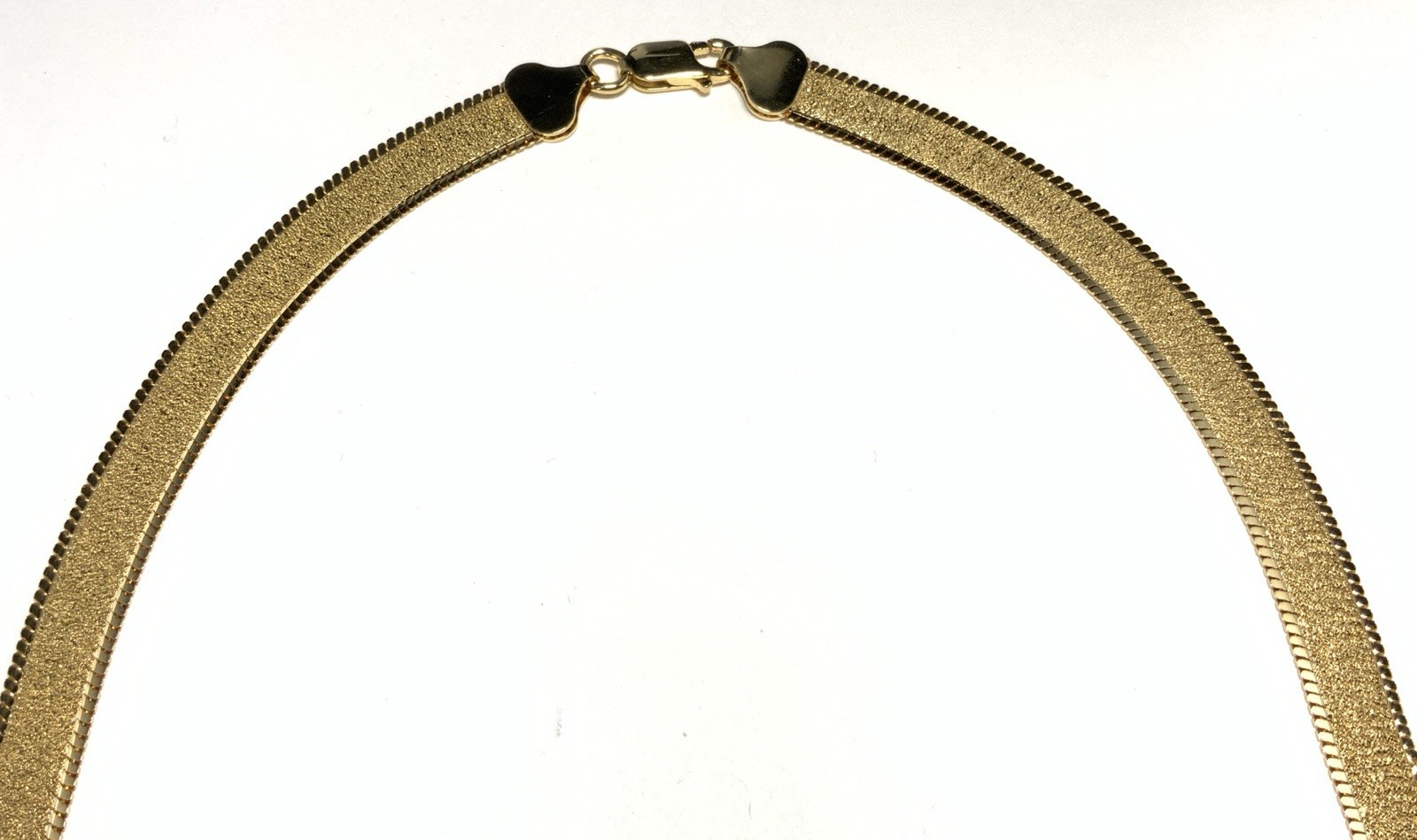 Itaor Vermeil Gold over Sterling 925 Herringbone Necklace 18.75-inches LY11