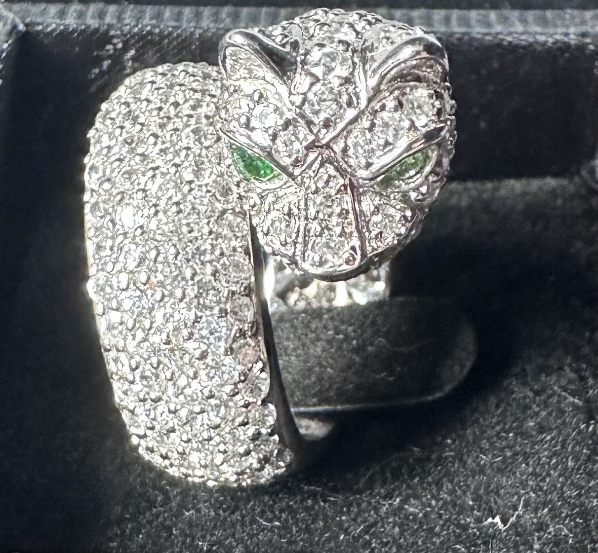 SONIA BITTON PANTHER RING 925 STERLING SILVER ~ Size 5 ~ SHOPNBC