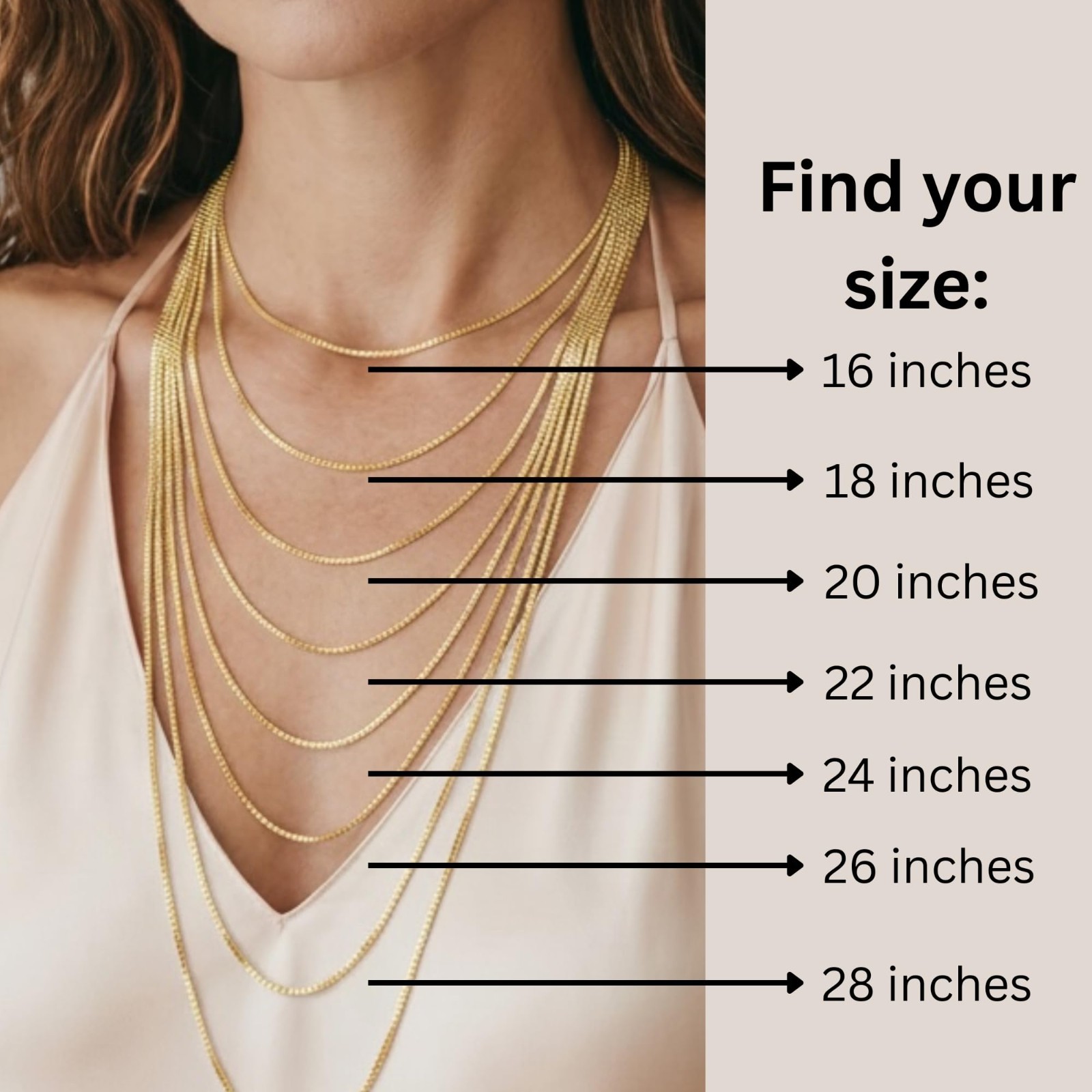 Sterling Silver & 14K Gold Box Chain Necklace for Women – Strong, 7 Lengths Avai