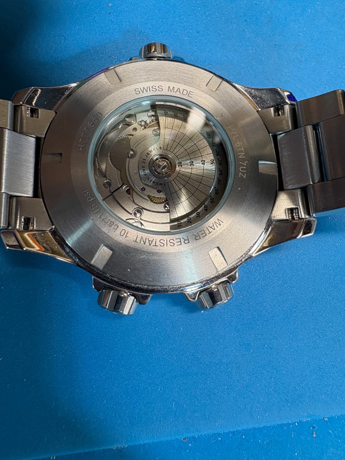 Hamilton Khaki X-Wind Automatic Day-Date Blue Dial Stainless Steel Men’s Watch