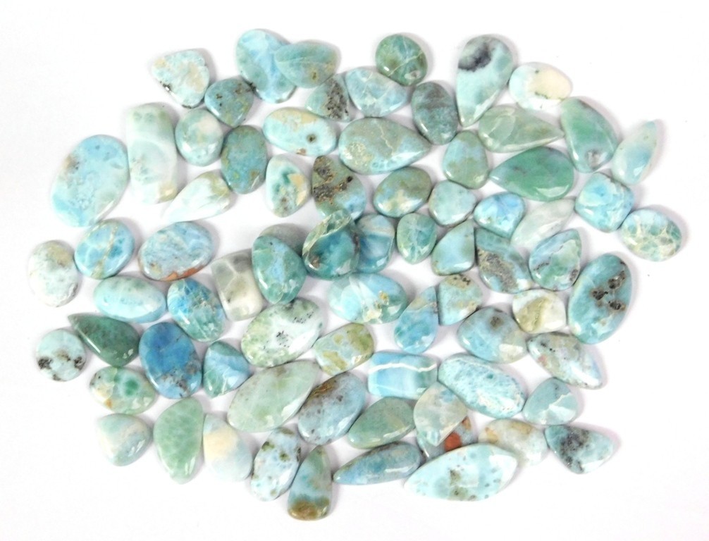 Sky Blue Larimar Loose gemstones For Jewelry Making Wholesale Lot 71250