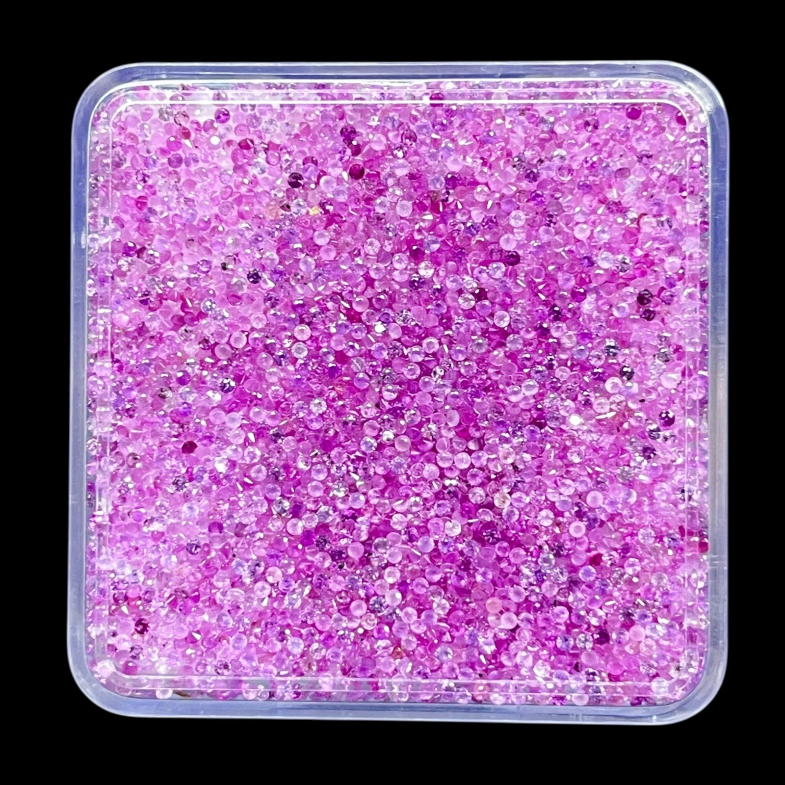 100 Pcs Natural Ceylon Pink Sapphire 1mm Round Cut Loose Gemstones Wholesale Lot