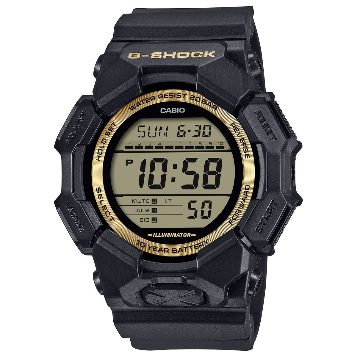 Casio GD-010GB-1A9JF G-Shock Quartz Men’s Watch Gold Dial Digital From Japan