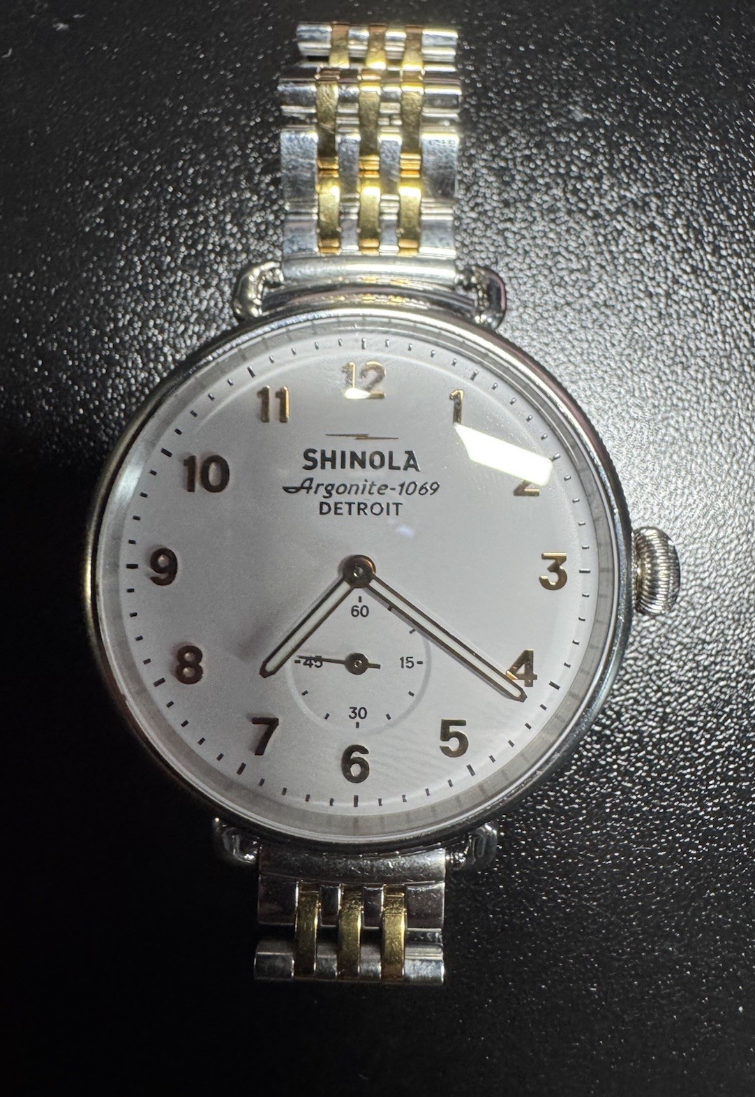 Shinola The Runwell Men’s Watch 38mm Stainless Steel Argonite 1069