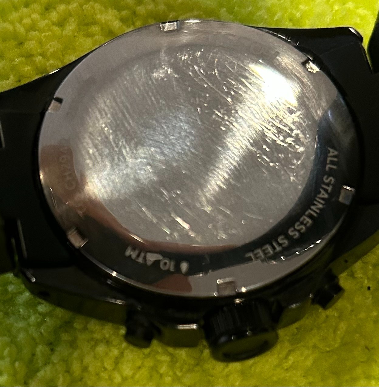 Fossil Decker Chronograph Black IP CH2942 Stainless Steel Men’s Watch