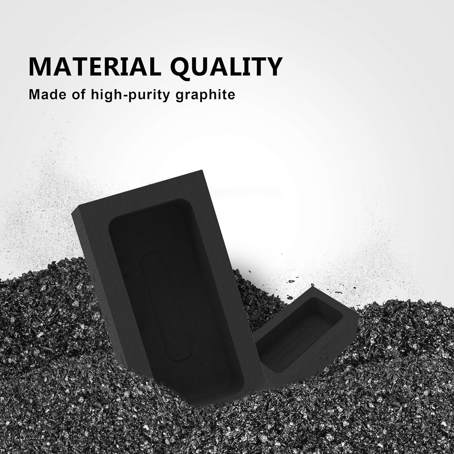 Nelyrho 4 Pieces 1kg Graphite Ingot Molds for Casting – 4 pieces, Black