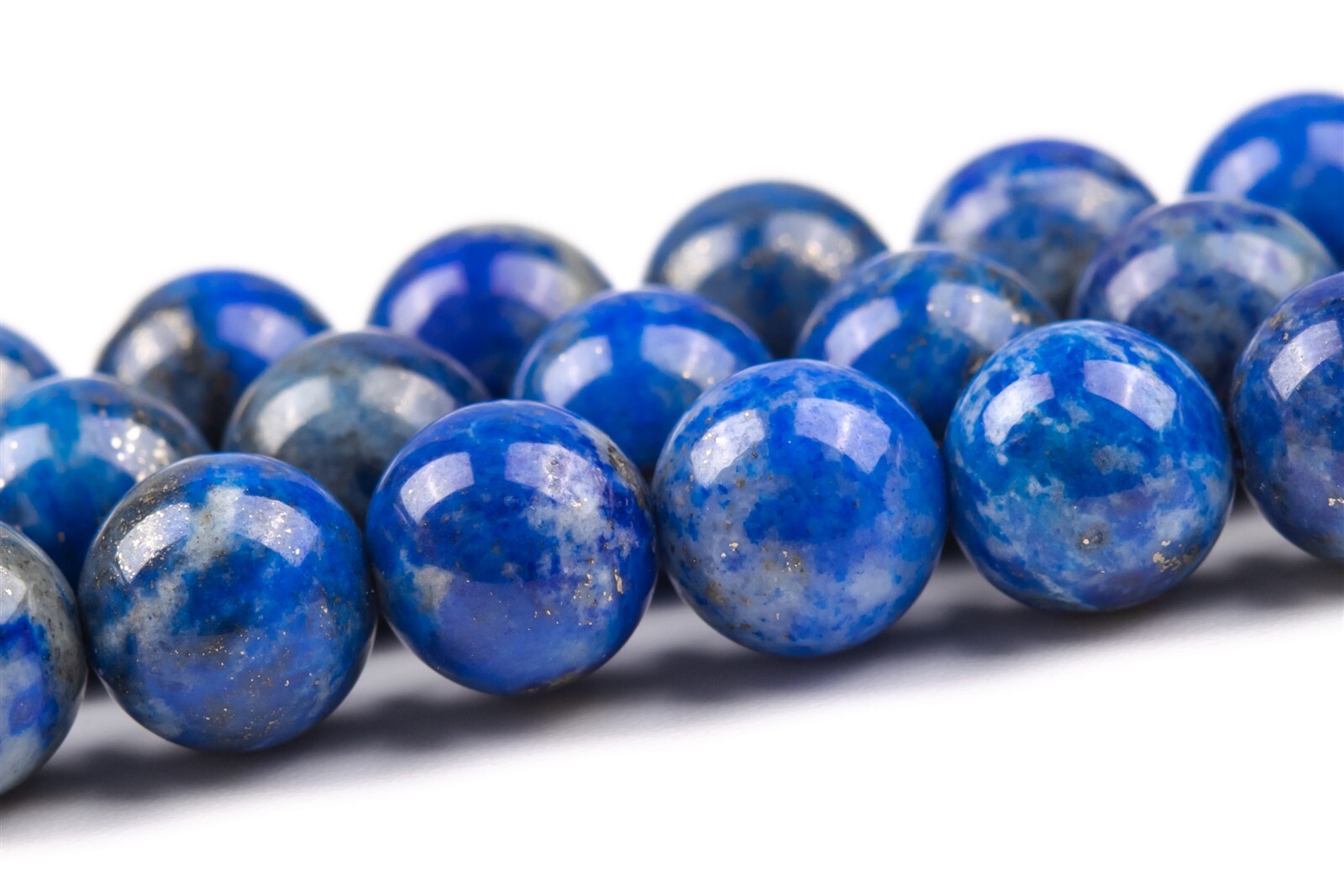 8MM Genuine Natural Blue Lapis Lazuli Beads Grade A Round Loose Beads