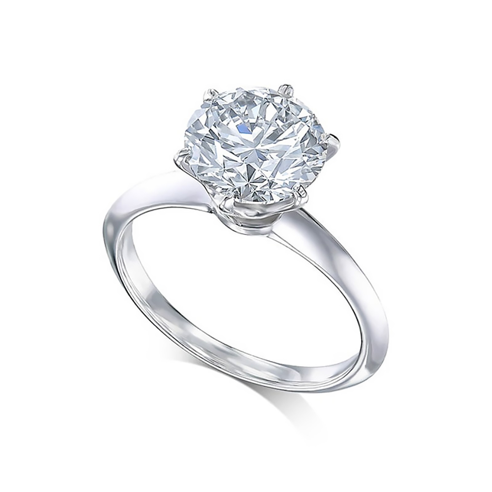 Customised : Engagement Ring Semi Mount Round Cut Setting Solid 950 Platinum