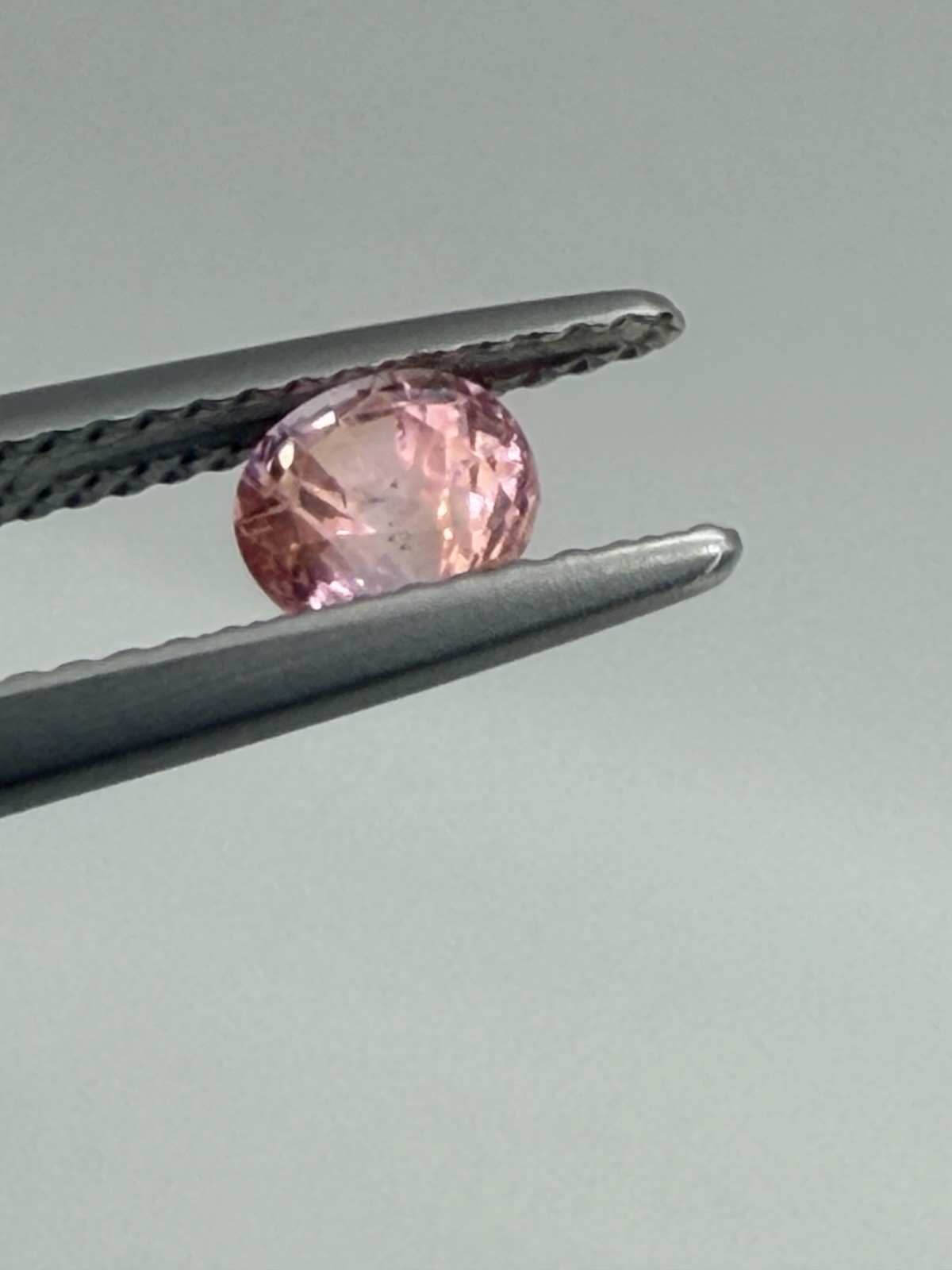 0.78ct Natural Pink Orange Sapphire GIA Certified Sri Lanka Unheated Round