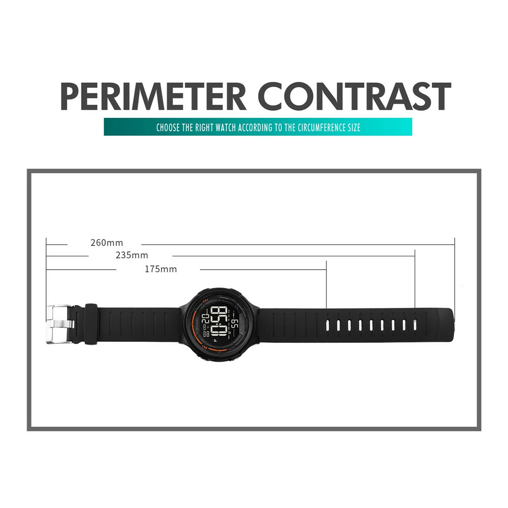 SKMEI Men Sport Watches Countdown Electronic Watch Military Digital Wristwatch