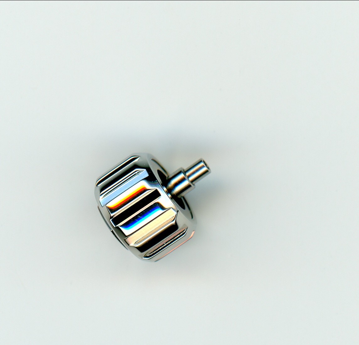 Tag Heuer 7.0 mm Factory Crown Shiny S/S screw down for Calibre 5 Aquaracer