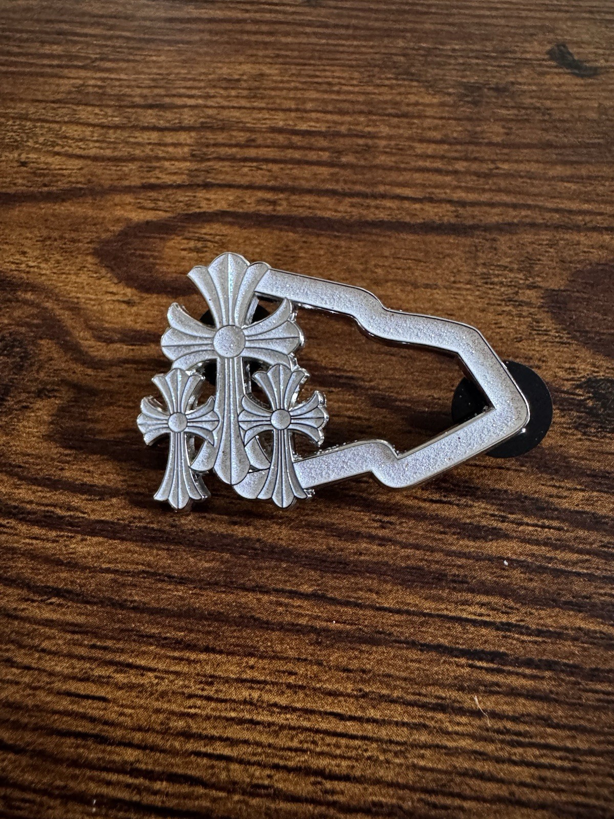Chrome Cross New Era Hat Pin Stainless Heart Fast Shipping Gothic