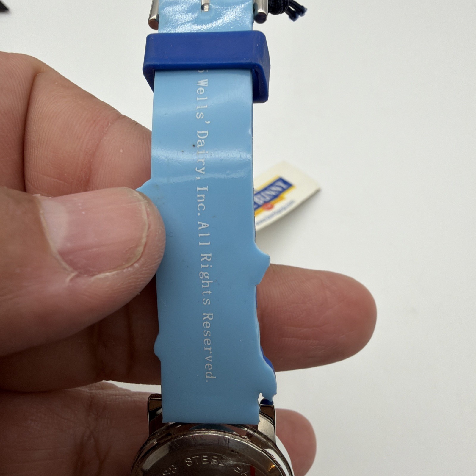 Vintage Bomb Pop Childrens Watch 2005, Blue Bunny Wells Dairy Novelty Watch NEW