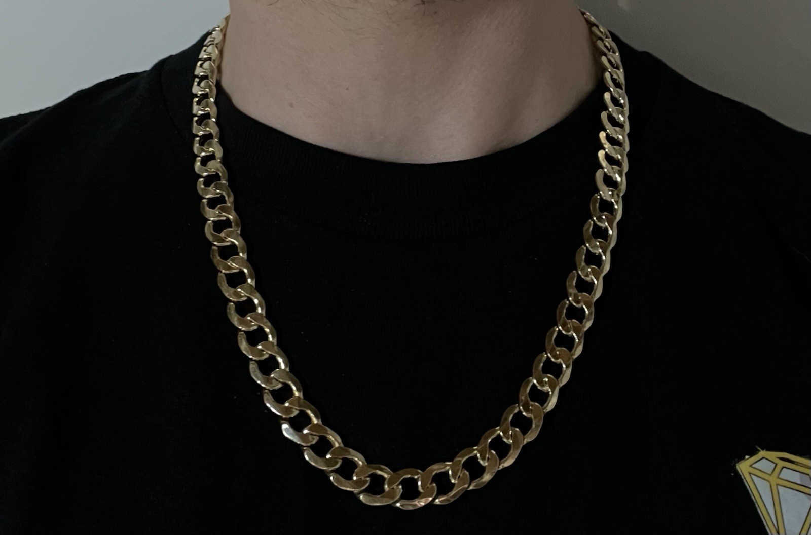 22” 14K Hollow Yellow Gold Diamond Cut Cuban Chain | 43.3g | 11MM | Lobster