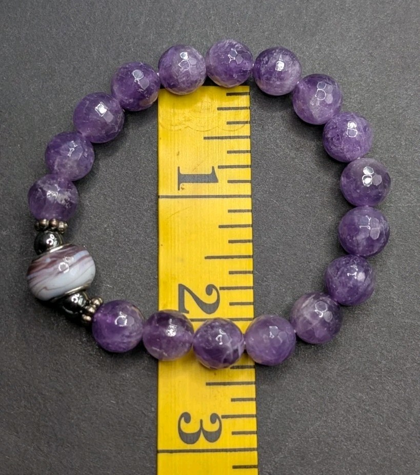 Bronzite, Jasper 8mm Natural Stone Beaded Stretch Bracelet (17cm) S/M Wrist