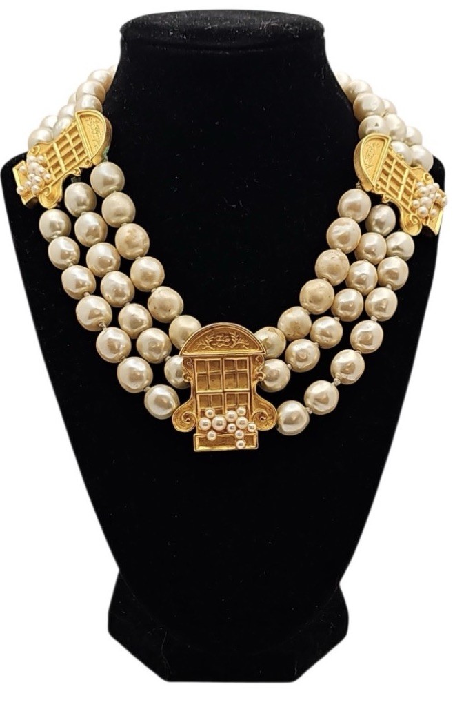 Karl Lagerfeld French Window French Door Necklace RARE investment Piece