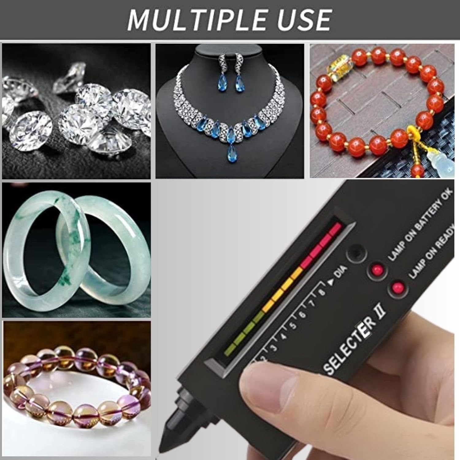 Essential Diamond Tester Pen with Stylus and Leather Pouch – Lightweight Design