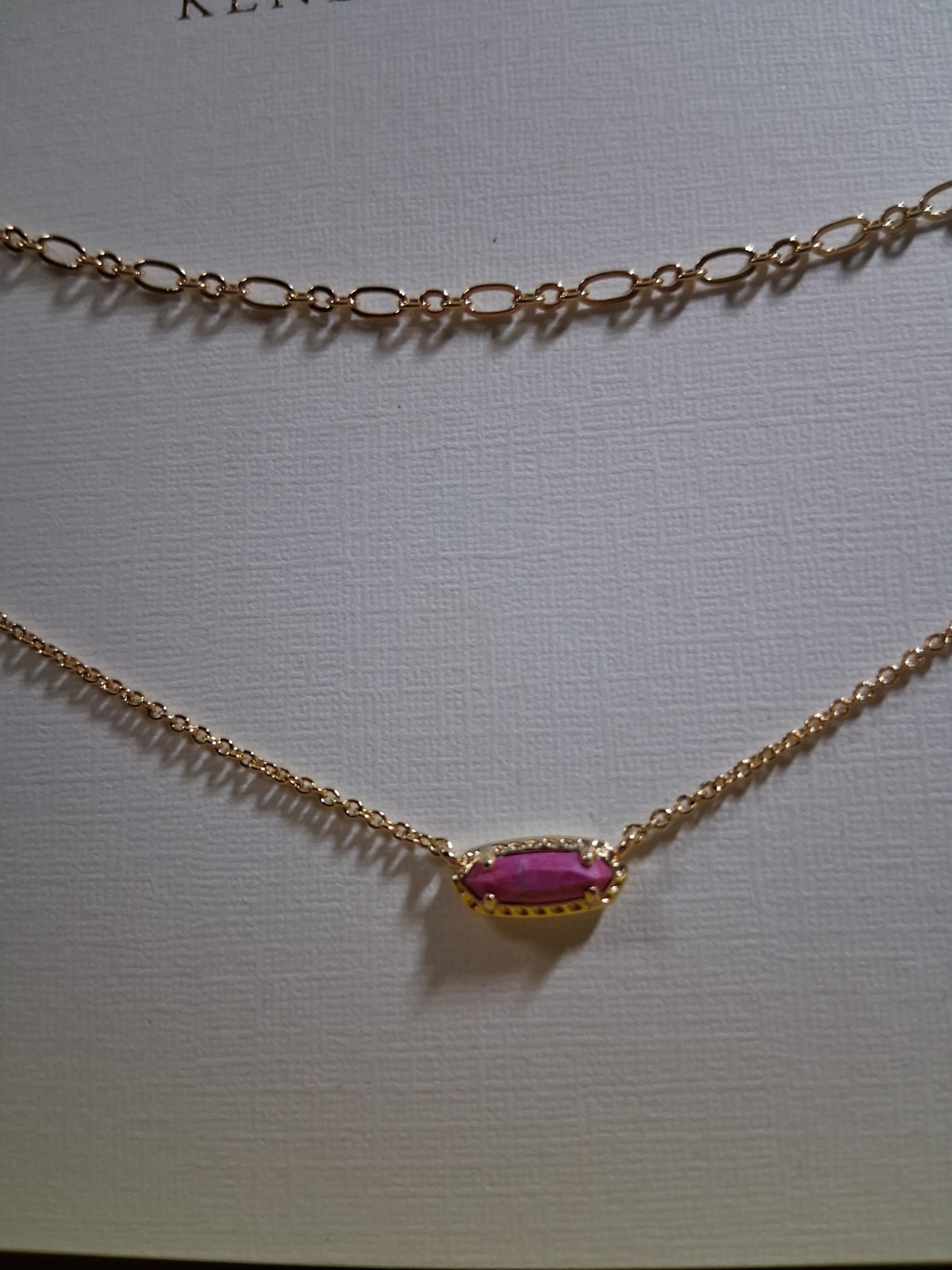 The Kendra Scott EMMA Gift Sets Chains Birthday Friends 2 Box Lot NOS Raspberry