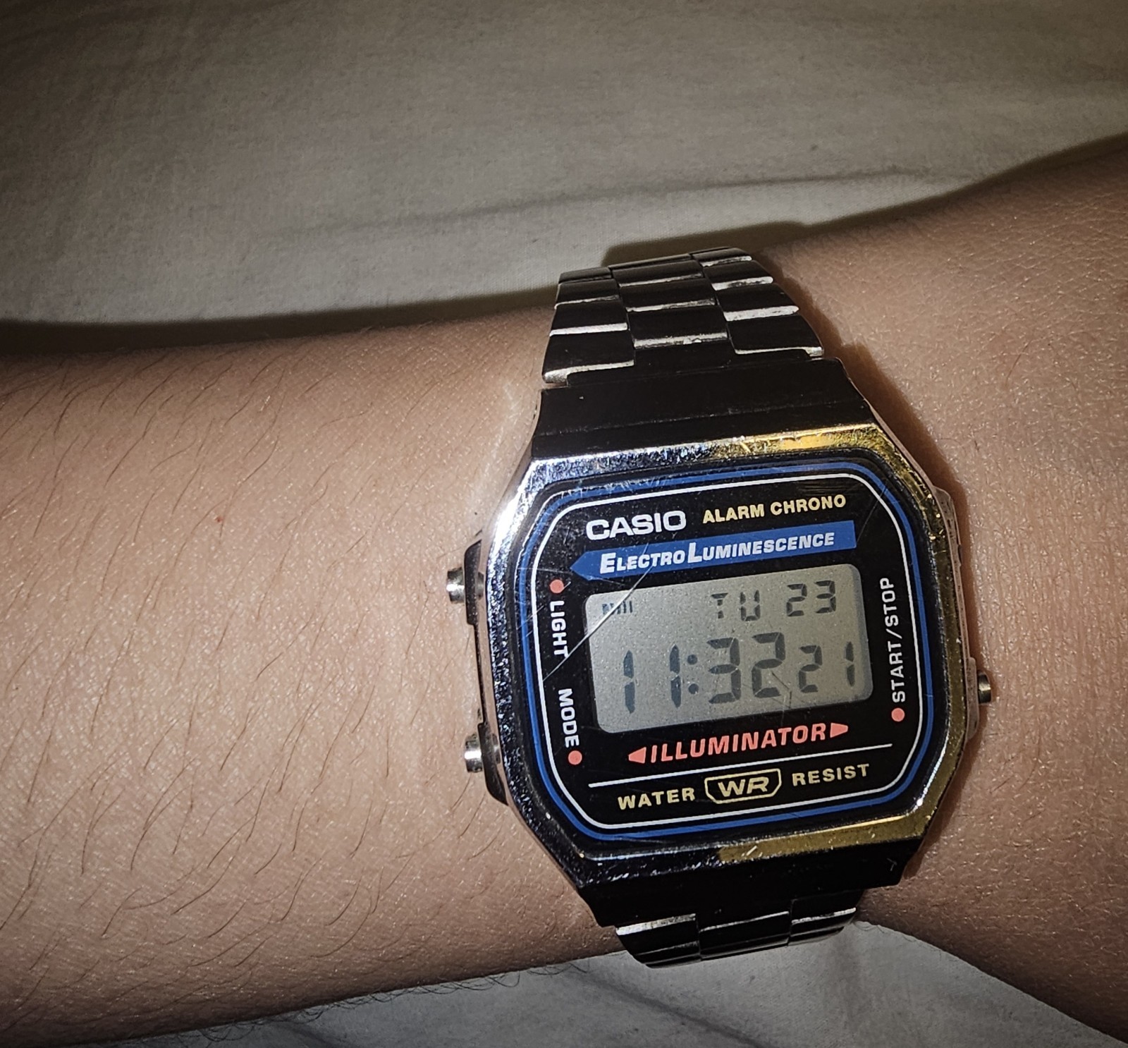 VINTAGE CASIO ELECTRO LUMINESCENCE WATCH A168WA-1