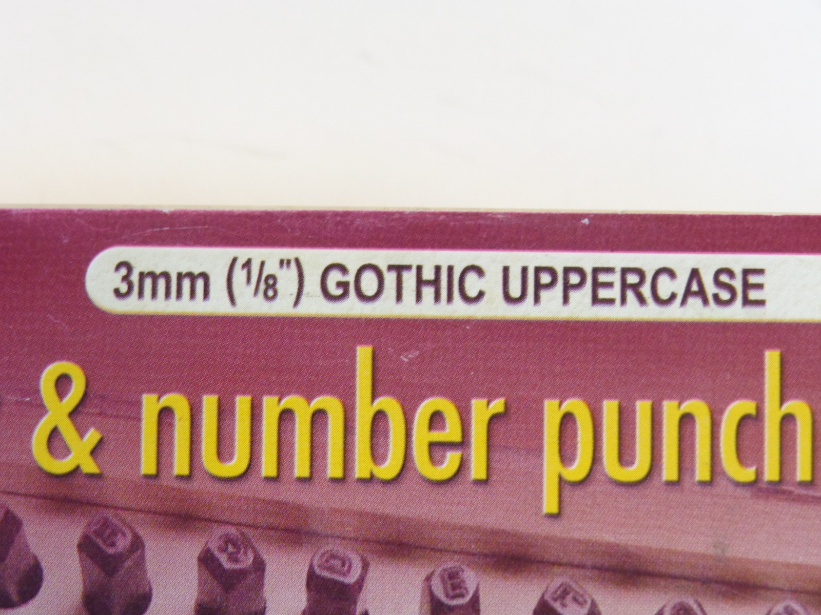 Bead Smith 3mm Letter & Number Punch Set 36 Piece Gothic Uppercase + 4 Others