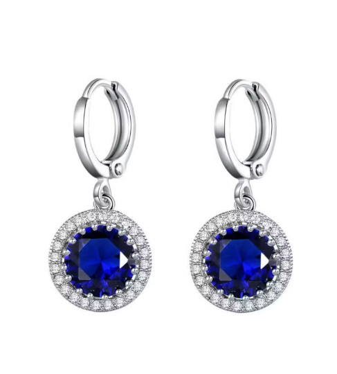Created Diamond Round Cut Droplet Earrings Including Gift Box BUY 1 GET 1 FREE