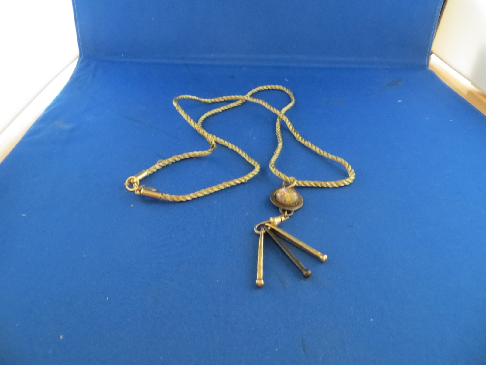 Vintage Robert Rose Gold Tone Pendant Necklace