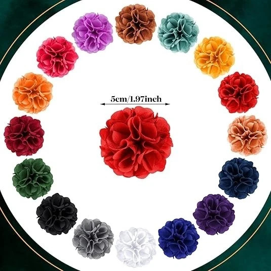 16 Pcs Lapel Flowers for Men Suits Flower Lapel Pins for Men Flower Brooch Pins