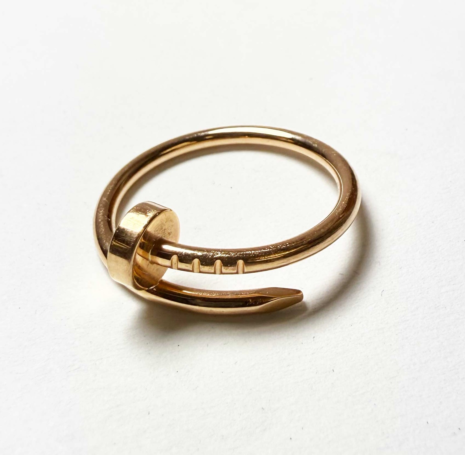 2026 Cartier Juste Un Clou Small Ring 18K Rose Gold 4.3 Grams Size 5 Box Paper