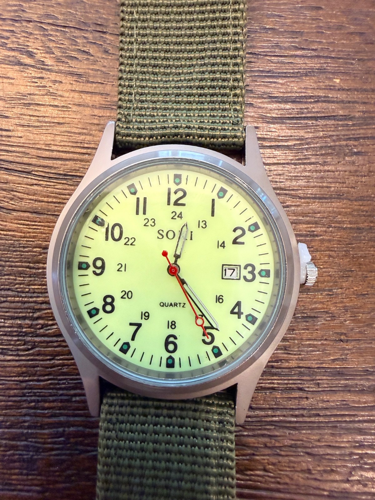 Soki Army Green Mens Watch