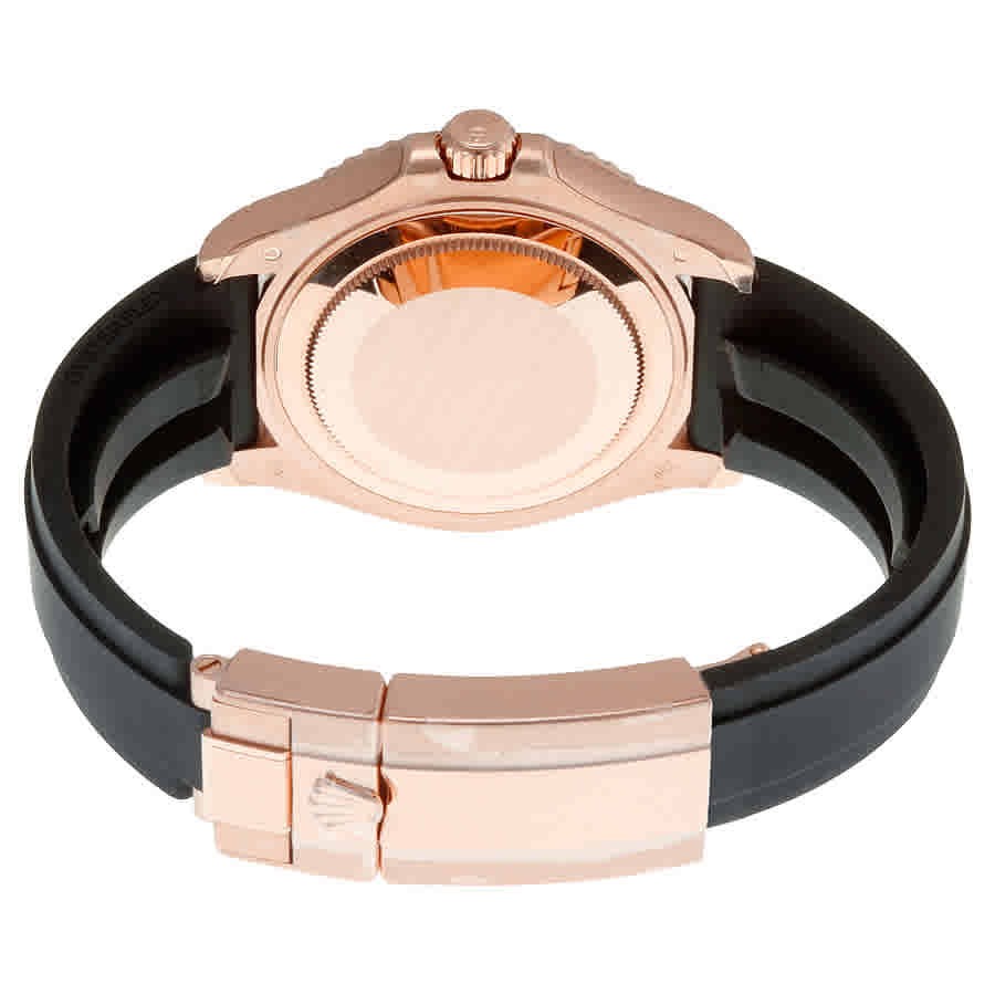 Rolex Yacht-Master 37 Automatic Black Dial 18kt Everose Gold Black Rubber Strap