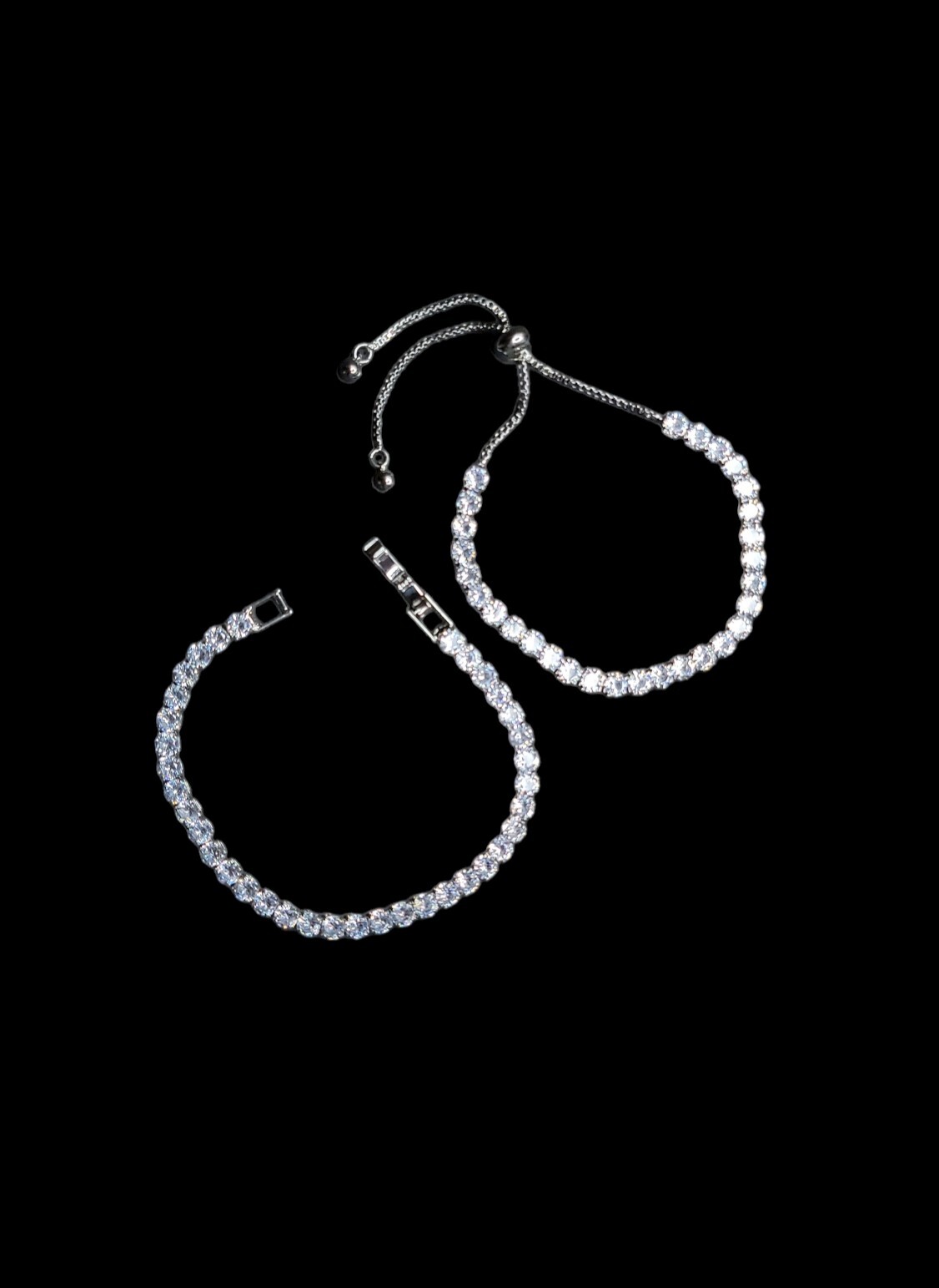 Luxury shiny full Zircon women’s bracelet 2 piece set elegant party wedding set