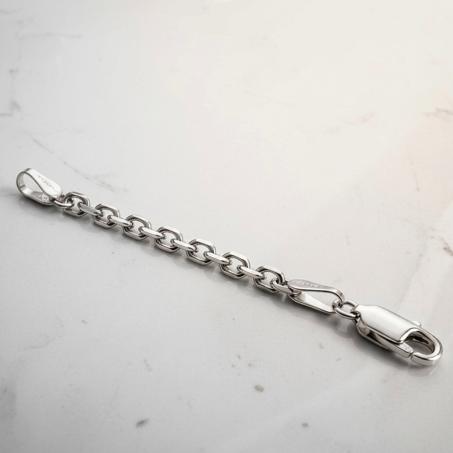 3mm Heavy Duty Cable Chain Necklace Bracelet Extender Real Solid 14K White Gold