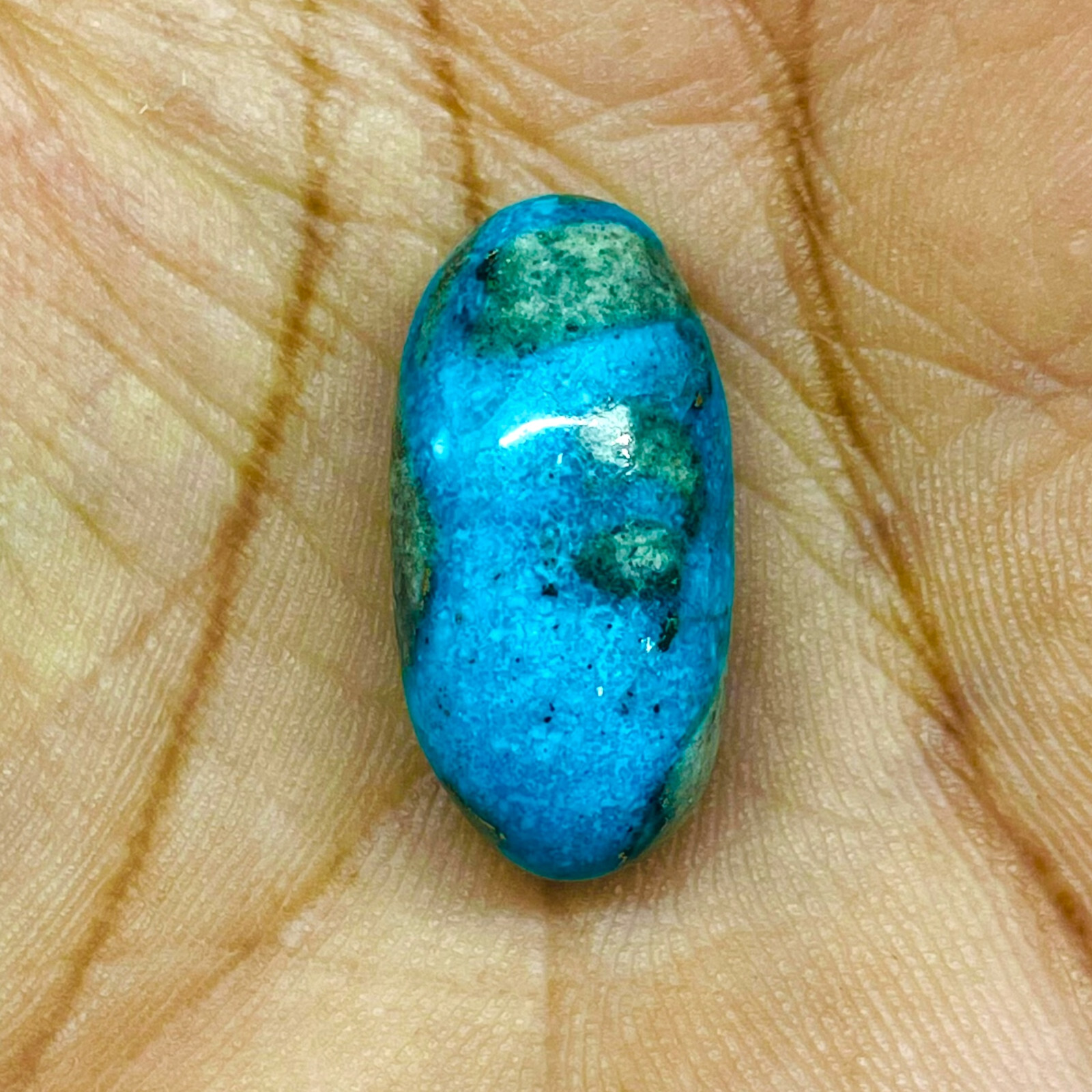 25 Cts Natural Turquoise 25×12.5mm Oval Blue Cabochon Loose Untreated Gemstone