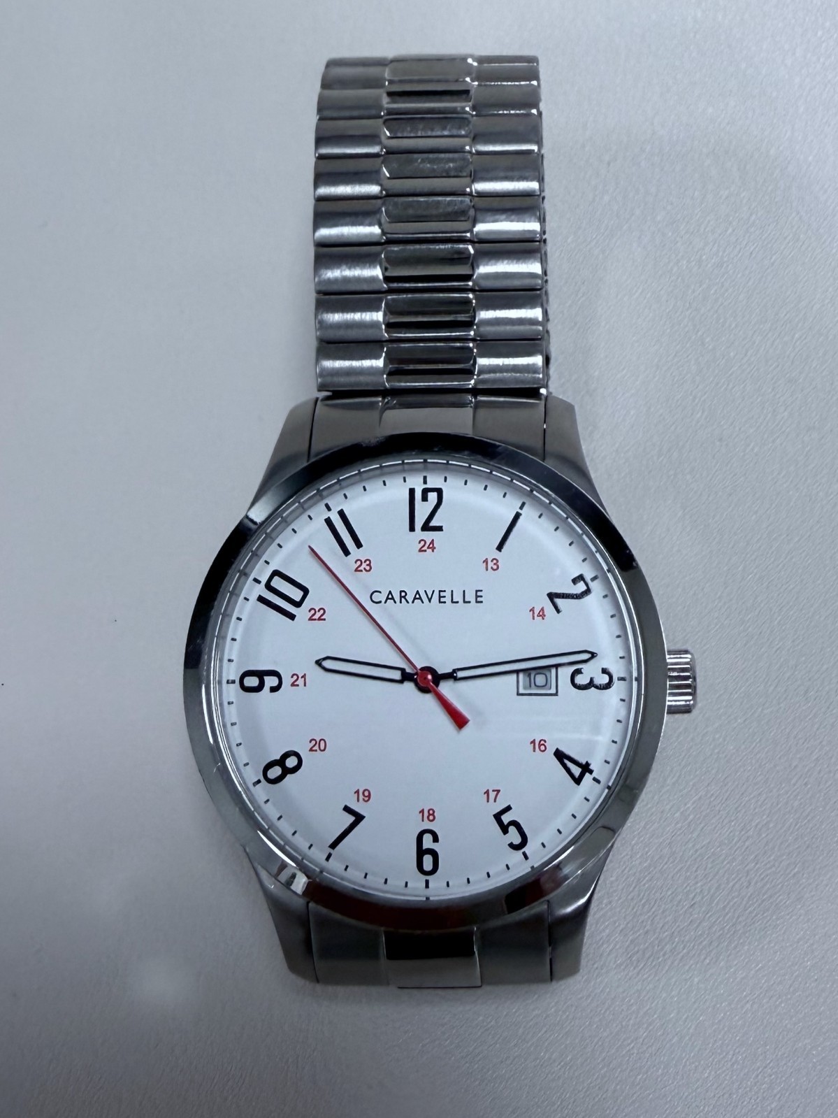 Caravelle Classic Expandable Stainless Men’s Watch Vintage 43B153, All Set