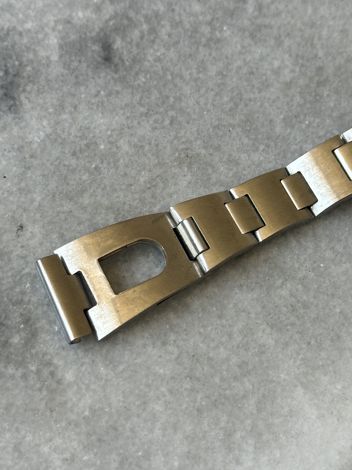 Bracelet de montre vintage en acier inoxydable style Oyster