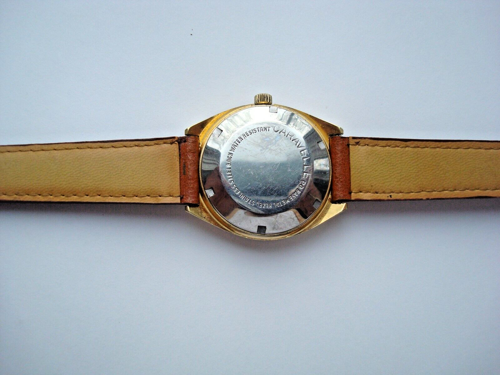 Bulova Caravelle Men’s Automatic Watch Set-O-Matic 17j. Date Quick Set New Band