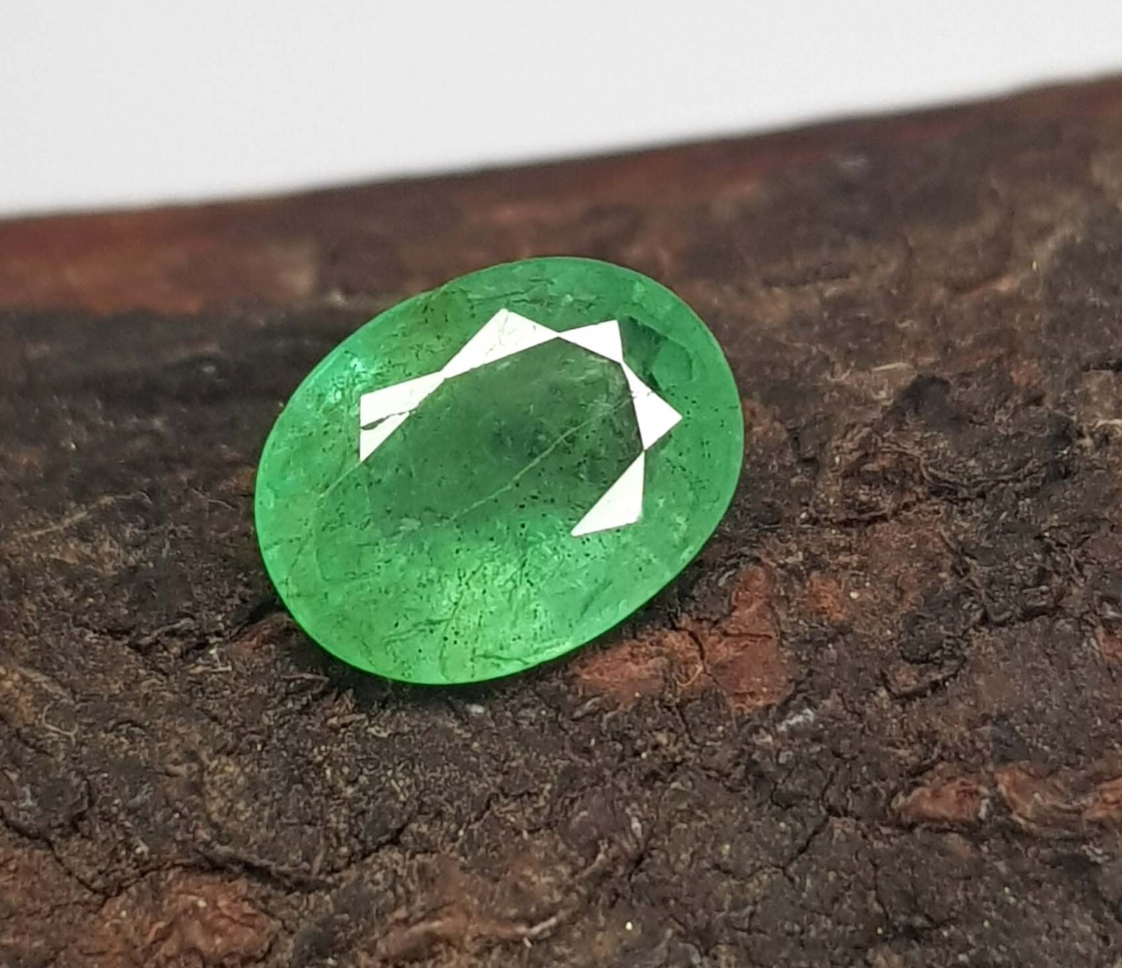 1.52 Ct Top Rich Green Natural Emerald Oval Cut 8.7X6.1 mm Certified Loose Gems