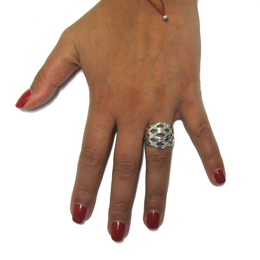 Stylish Sterling Silver Ring Stamped Solid 925 Perfect Quality Handcrafted