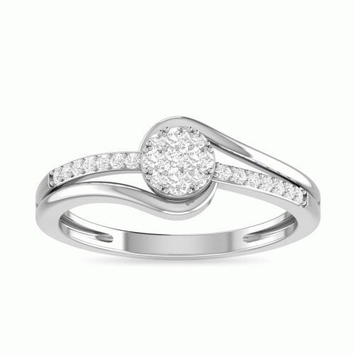 925 Sterling Silver 1.5 MM Engagement Cubic Zirconia Premium Adjustable Ring