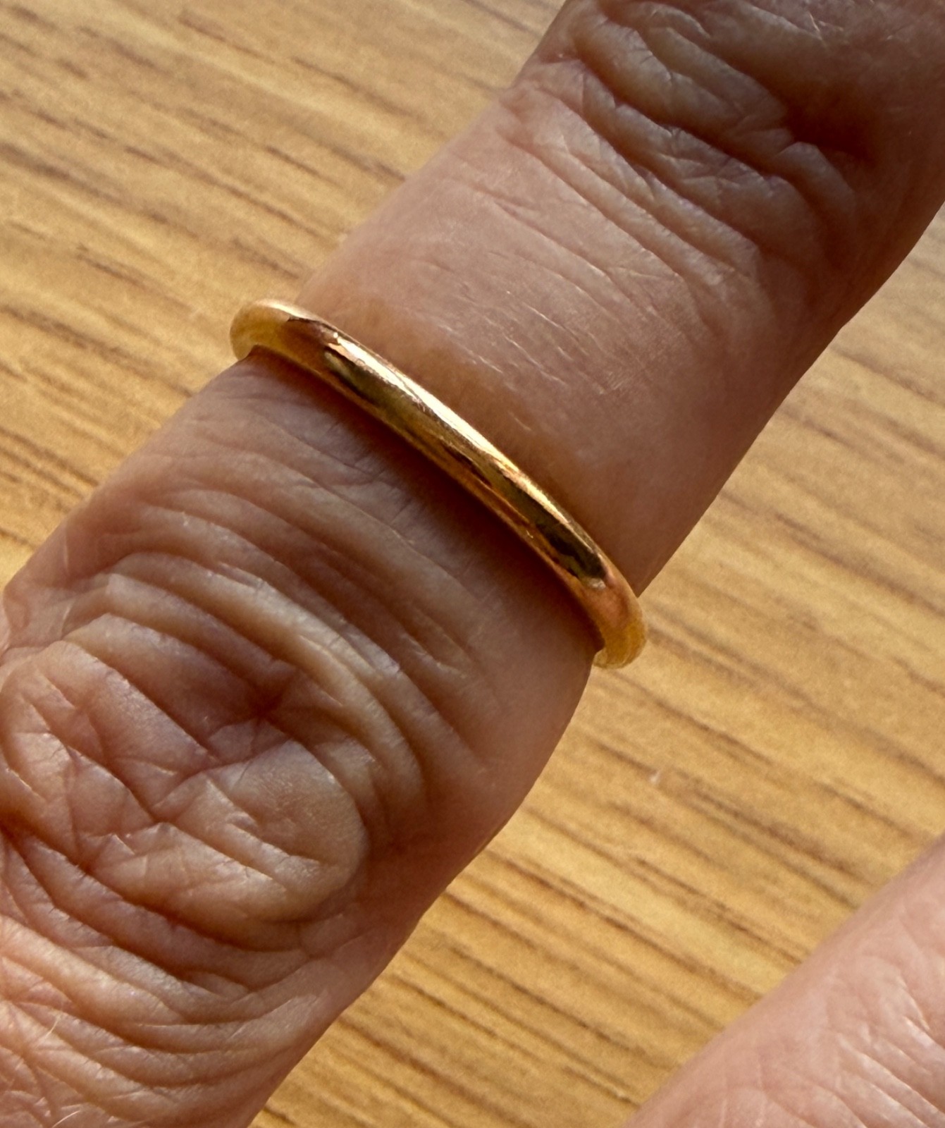 Vintage 22ct Gold Wedding Band Ring Size K – Fully Hallmarked