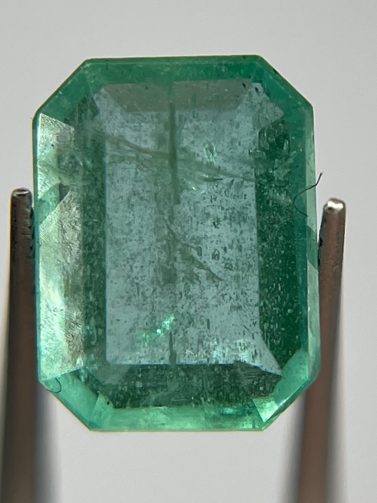 Natural Emerald 1.37 ct Emerald Cut Green Emerald Loose Gemstone 8.10×6.19 EM18